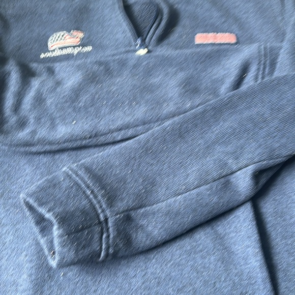 Vineyard vines navy 1/2 zip - Picture 4 of 9